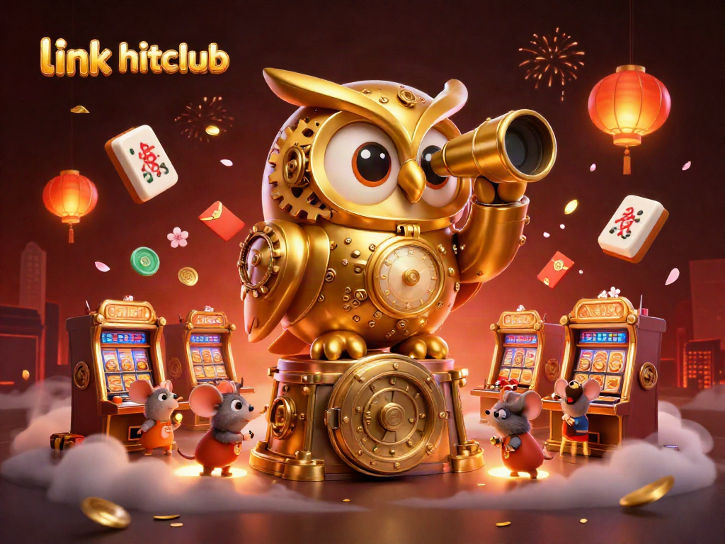 Experience thrilling gameplay at link hitclub with golden owl overseeing an exciting casino atmosphere.