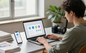 Configure Telegram Chinese Version on a modern workspace setup for effective communication.