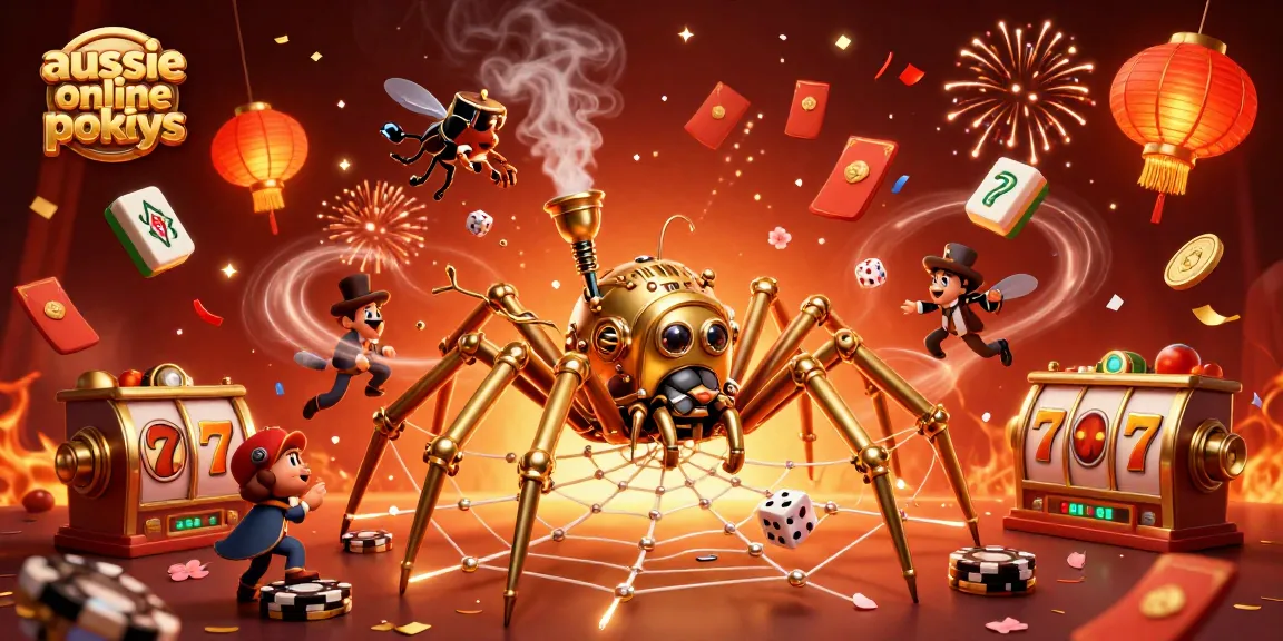 Spin the reels in style with aussie online pokies as a whimsical steampunk scene comes alive.